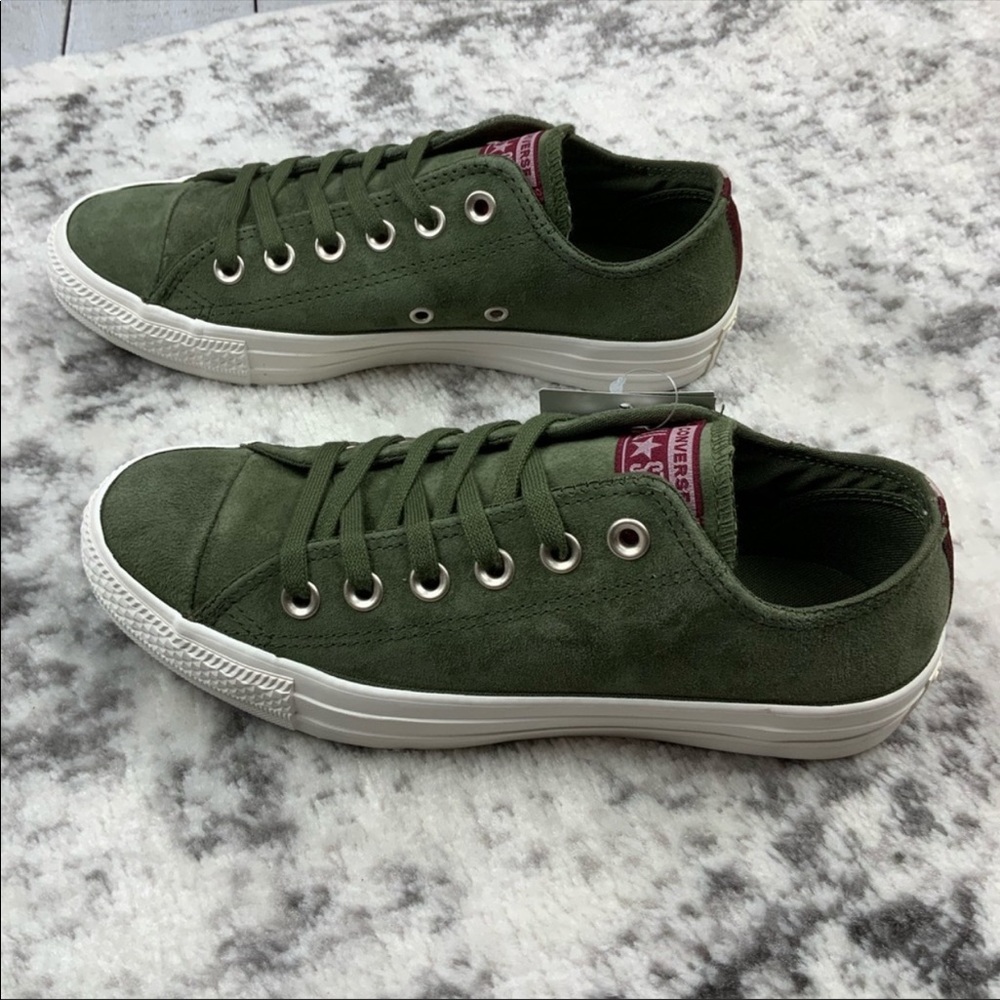 NIB Converse CTAS Ox green suede women’s sneakers